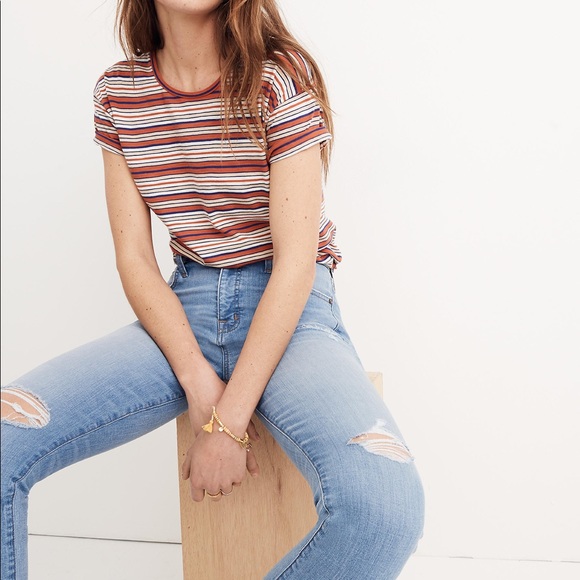 9" High-Rise Skinny Jeans in Ontario Wash: Distressed-Hem Edition - Picture 4 of 14